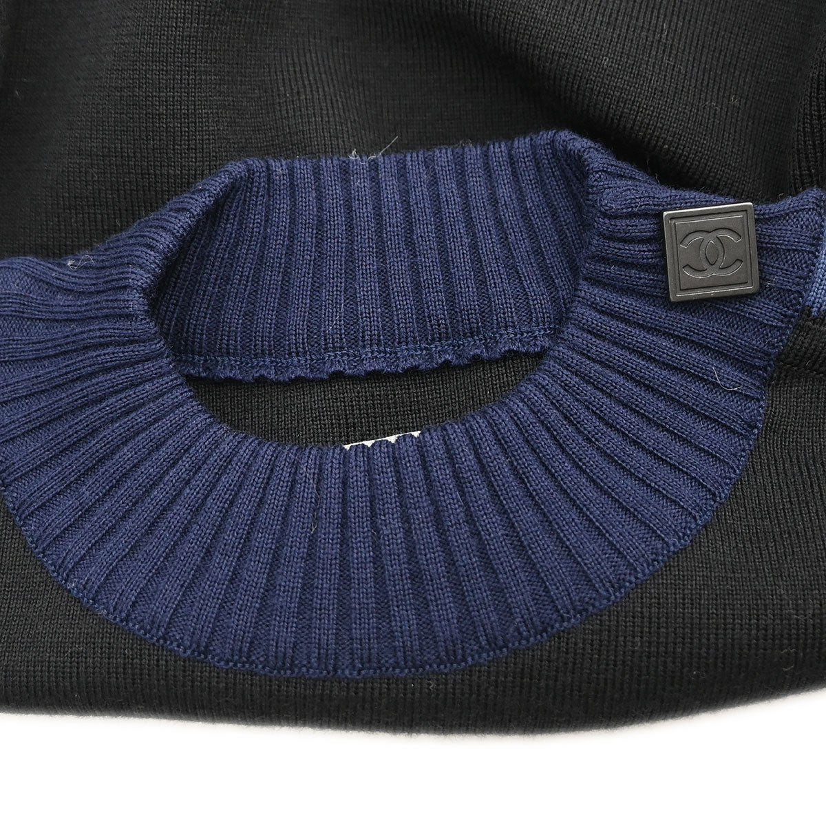 Chanel 2004 Sport Line Long Sleeve Top Navy #36