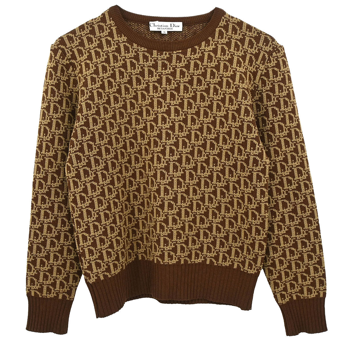 Christian Dior Top Sweater Trotter Brown #M