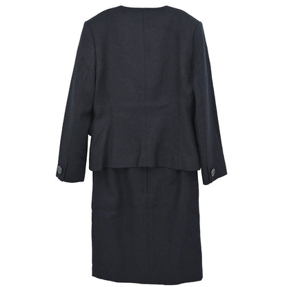 Christian Dior Setup Suit Jacket Skirt Black #34–36