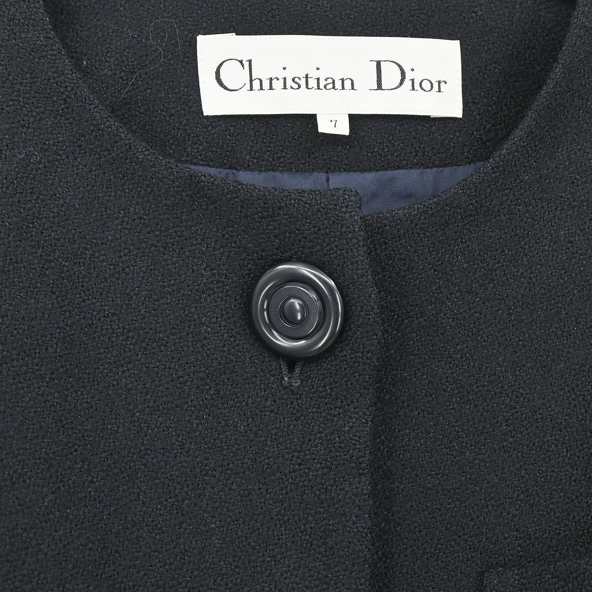 Christian Dior Setup Suit Jacket Skirt Black #34–36