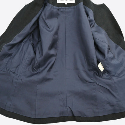 Christian Dior Setup Suit Jacket Skirt Black #34–36