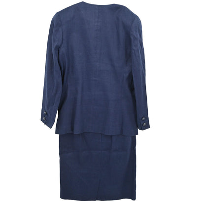 Christian Dior Setup Suit Jacket Skirt Navy #38–40