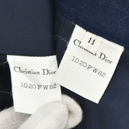 Christian Dior Setup Suit Jacket Skirt Navy #38–40
