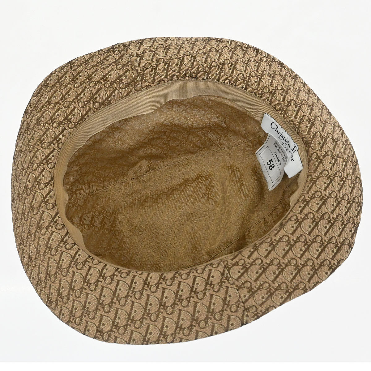 Christian Dior Trotter Hat Beige Rasta-Color #58 Small Good