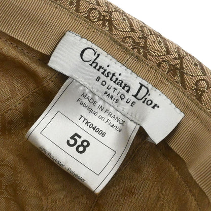 Christian Dior Trotter Hat Beige Rasta-Color #58 Small Good