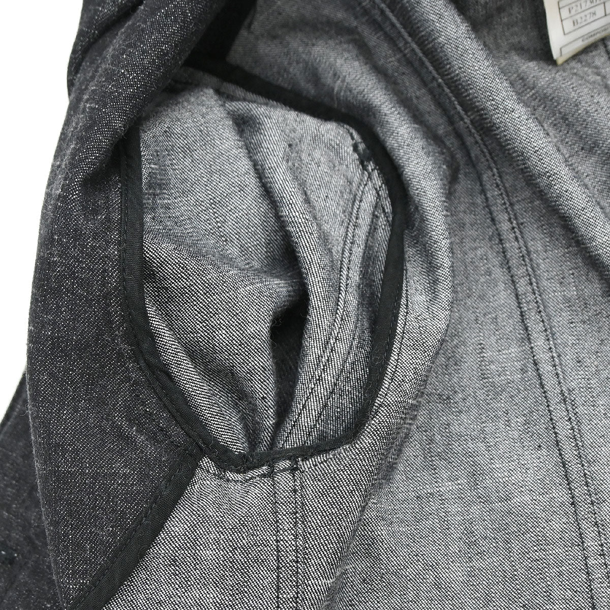 Chanel 2003 Single Breasted Denim Jacket Black #36