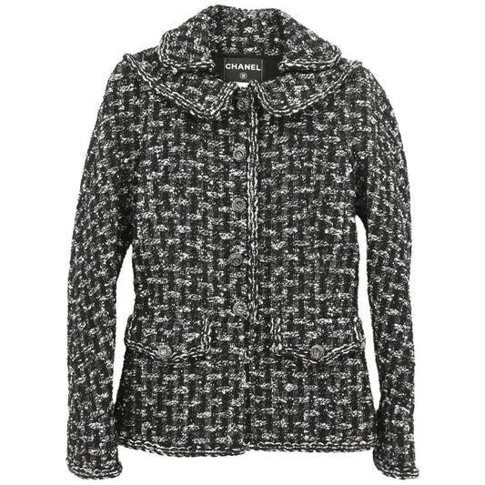 Chanel 2013-2014 Single Breasted Jacket Black #36