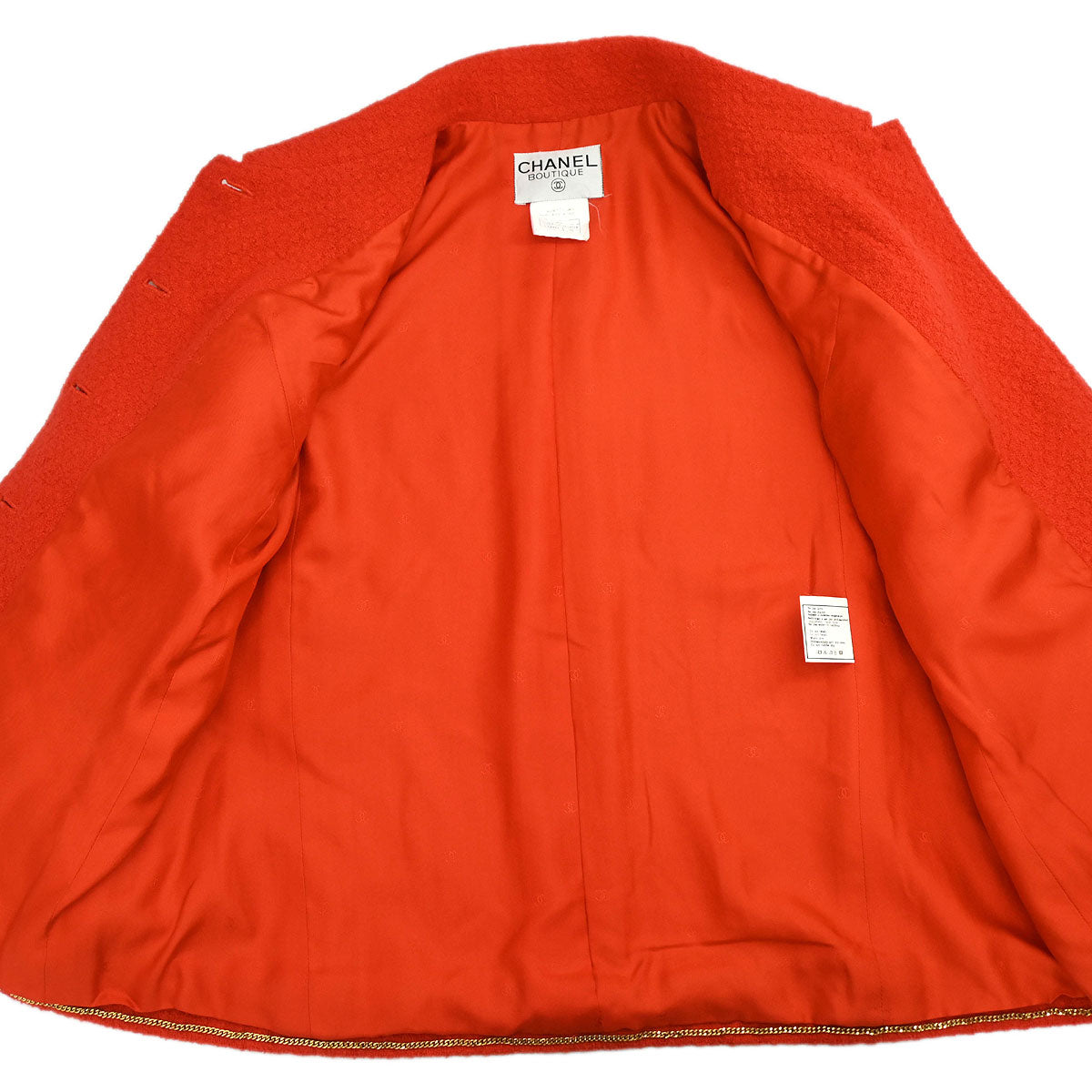 Chanel 1995 Single Breasted Jacket Red #40