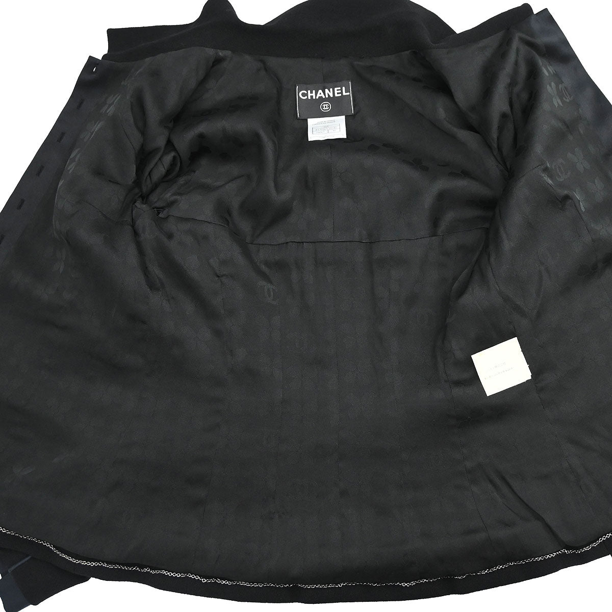 Chanel 2002 Setup Suit Jacket Skirt Black #38