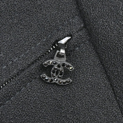 Chanel 2002 Setup Suit Jacket Skirt Black #38