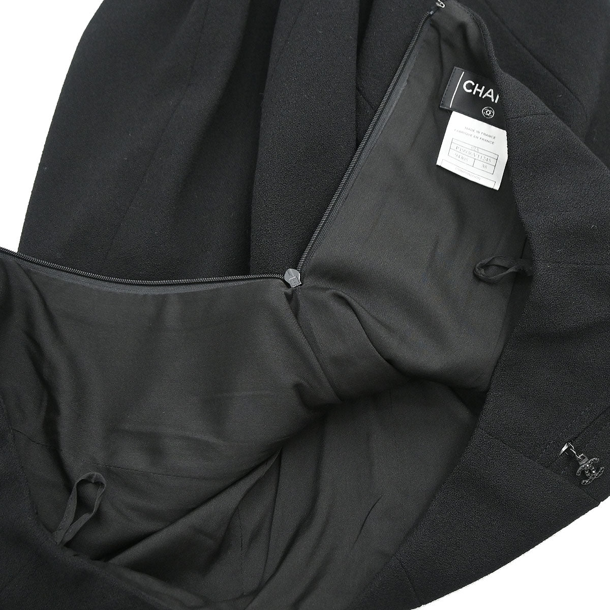 Chanel 2002 Setup Suit Jacket Skirt Black #38