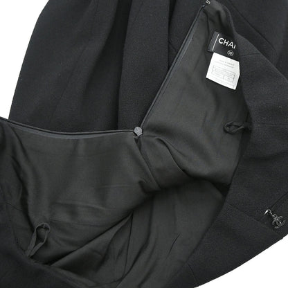 Chanel 2002 Setup Suit Jacket Skirt Black #38