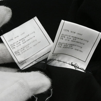 Chanel 2002 Setup Suit Jacket Skirt Black #38