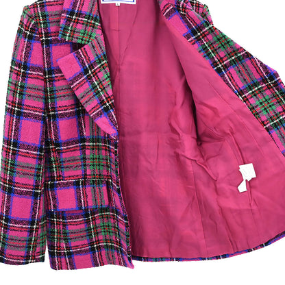 Yves Saint Laurent Single Breasted Jacket Pink #L