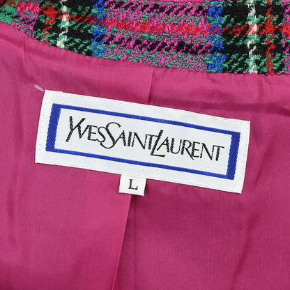 Yves Saint Laurent Single Breasted Jacket Pink #L