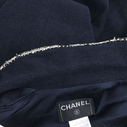 Chanel 2005 Emblem Double Breasted Jacket Navy #46