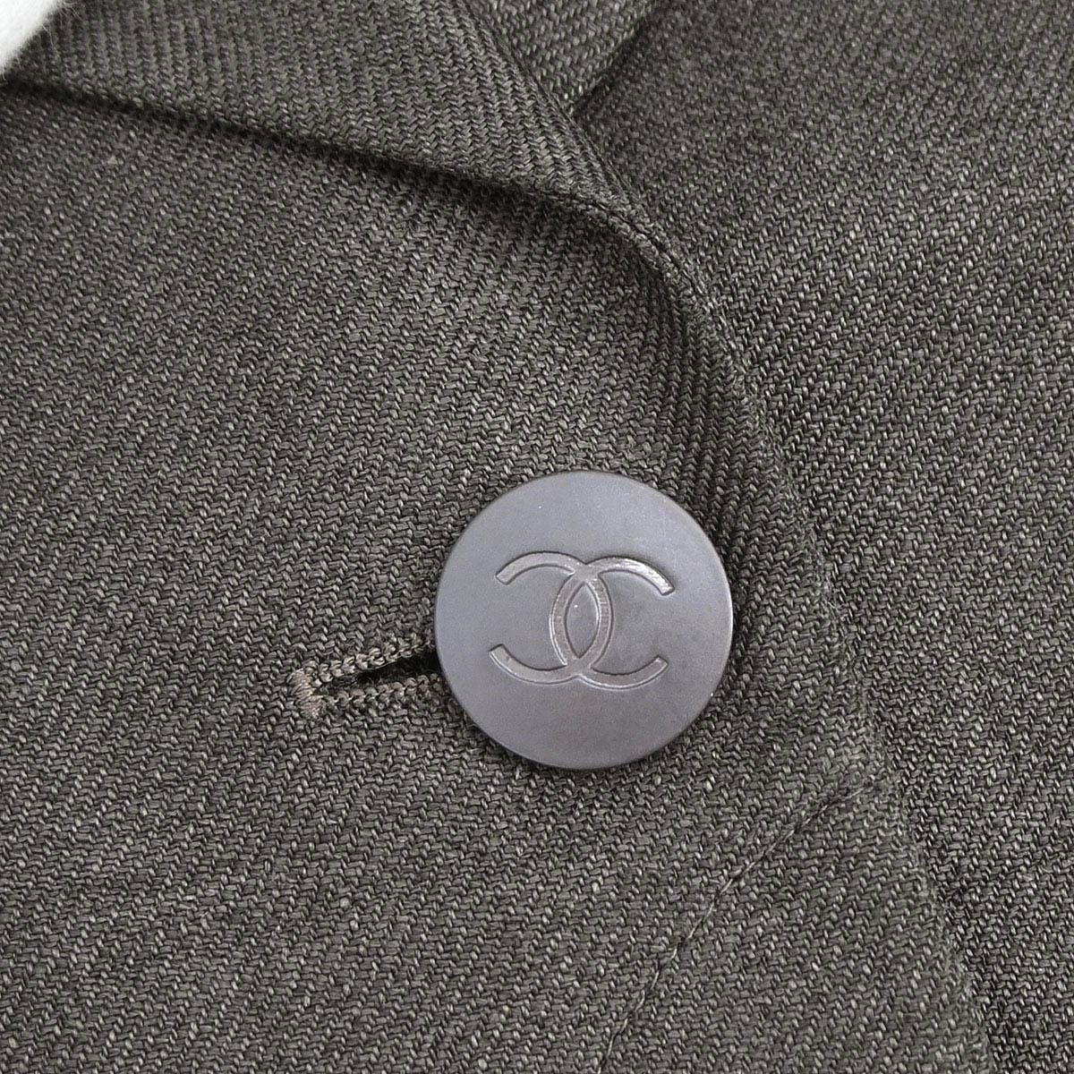 Chanel 1998 Single Breasted Jacket Brown #38