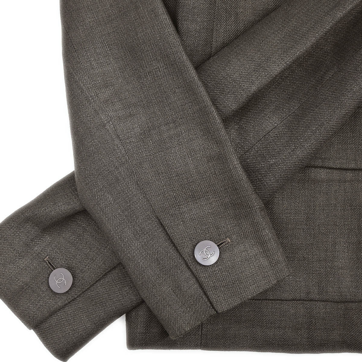 Chanel 1998 Single Breasted Jacket Brown #38