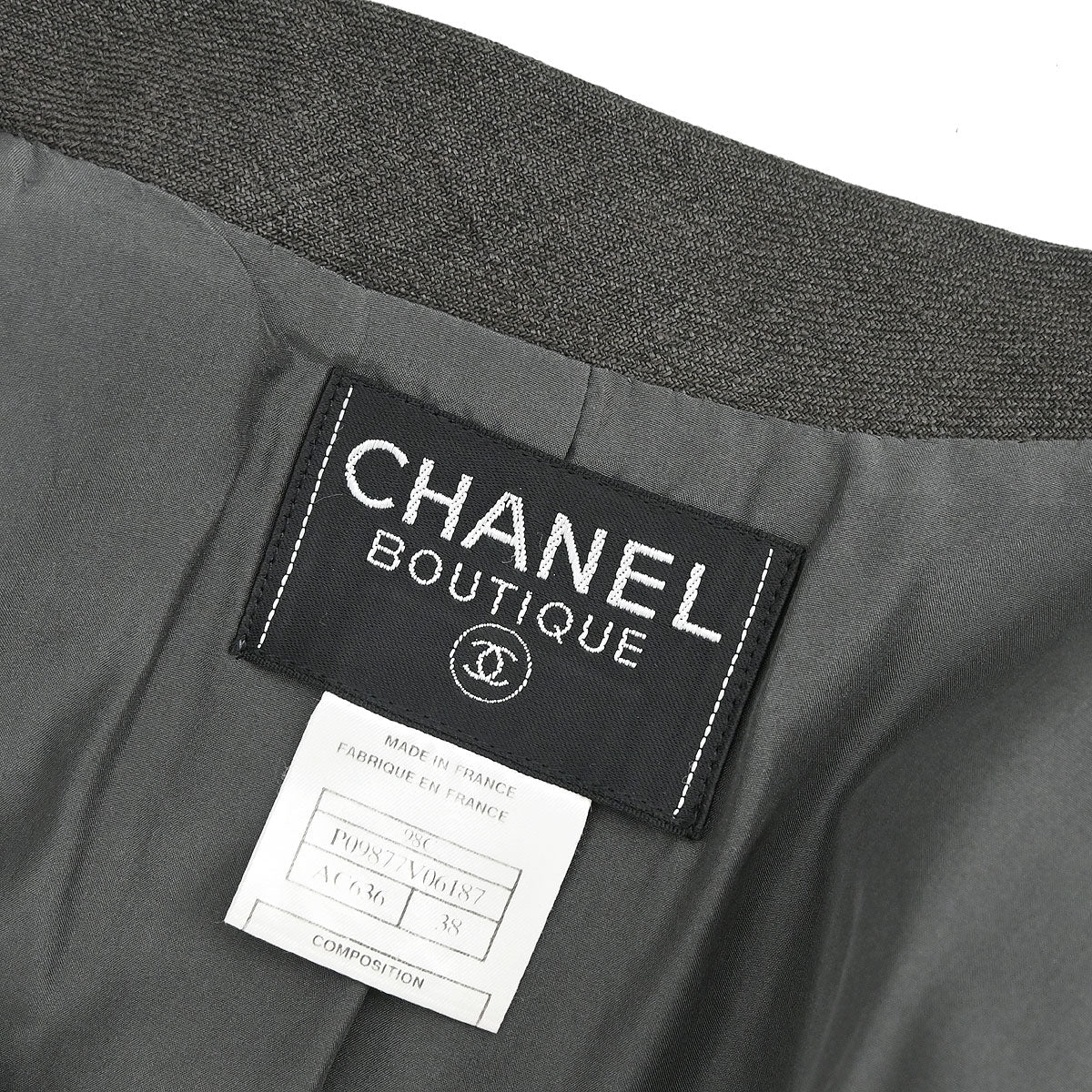 Chanel 1998 Single Breasted Jacket Brown #38