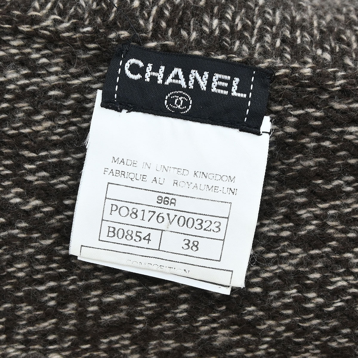 Chanel 1996 Sweater Top Brown #38