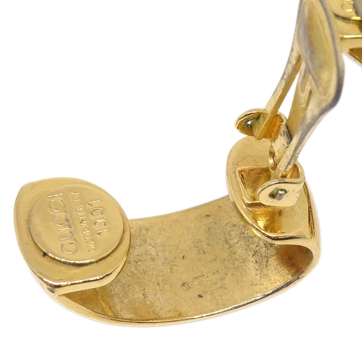 Gucci Dangle Clip-On Earrings Gold 1991