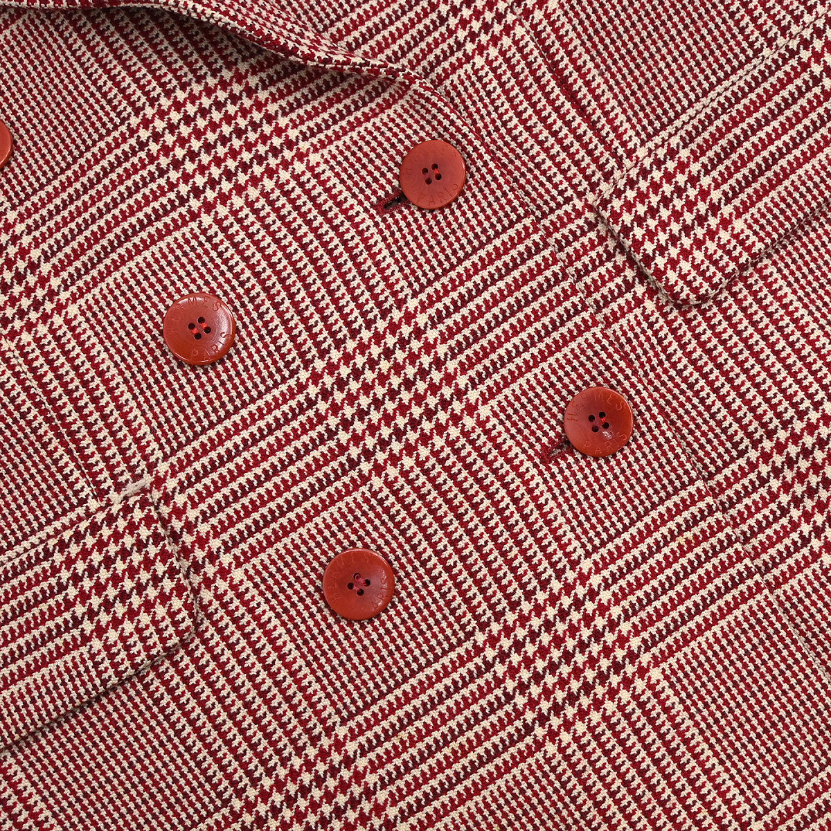 Hermes Setup Suit Jacket Skirt Red #40