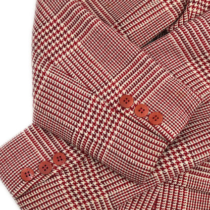 Hermes Setup Suit Jacket Skirt Red #40