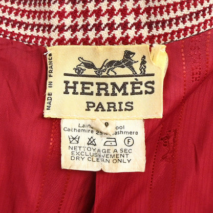 Hermes Setup Suit Jacket Skirt Red #40