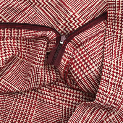 Hermes Setup Suit Jacket Skirt Red #40