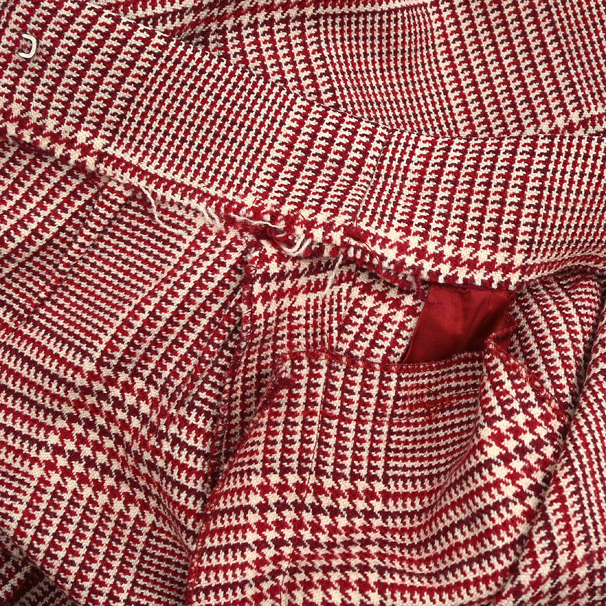 Hermes Setup Suit Jacket Skirt Red #40