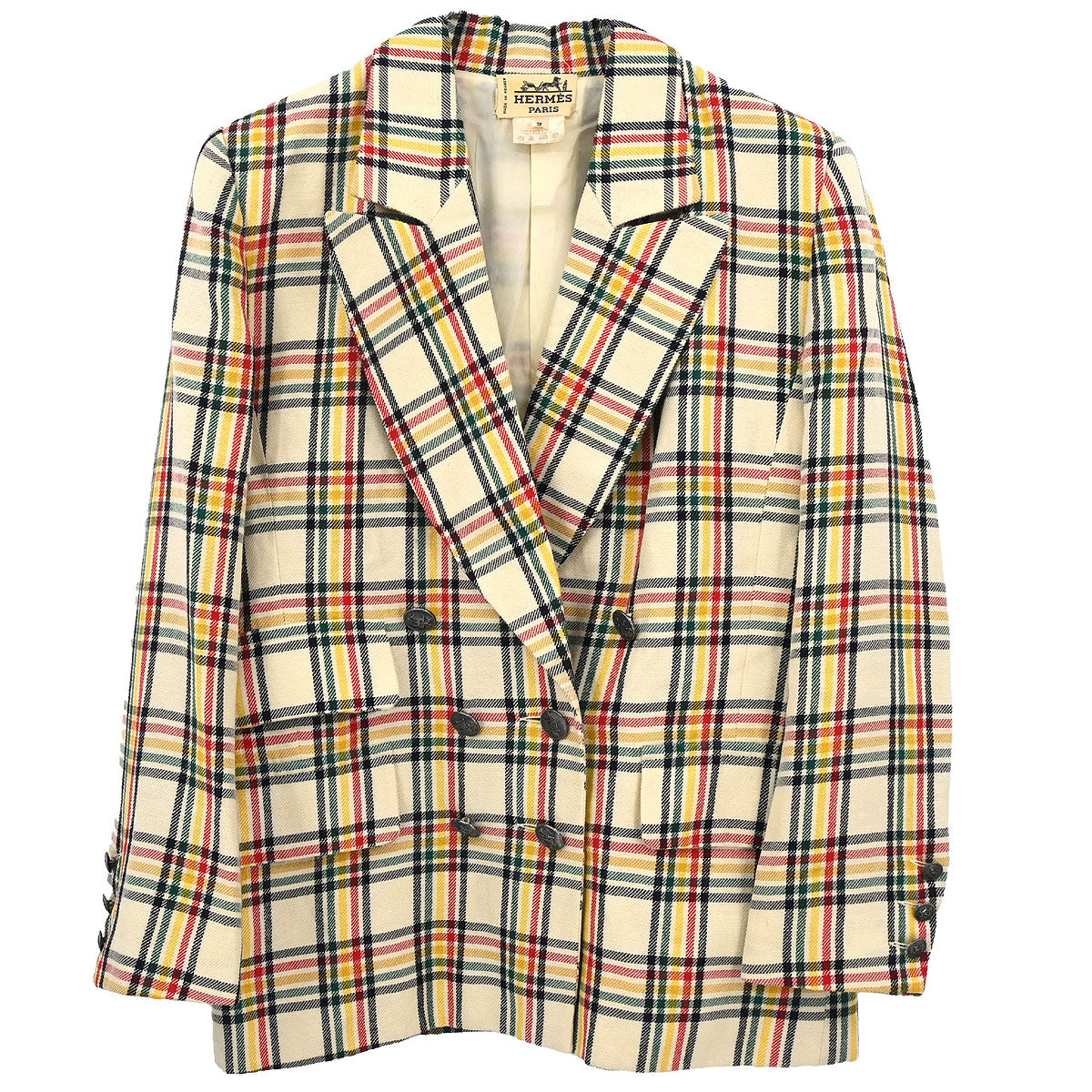 Hermes Double Breasted Jacket Ivory #38