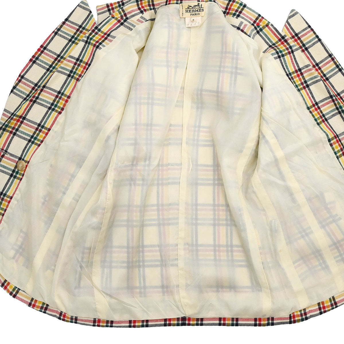 Hermes Double Breasted Jacket Ivory #38