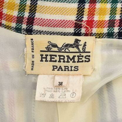 Hermes Double Breasted Jacket Ivory #38