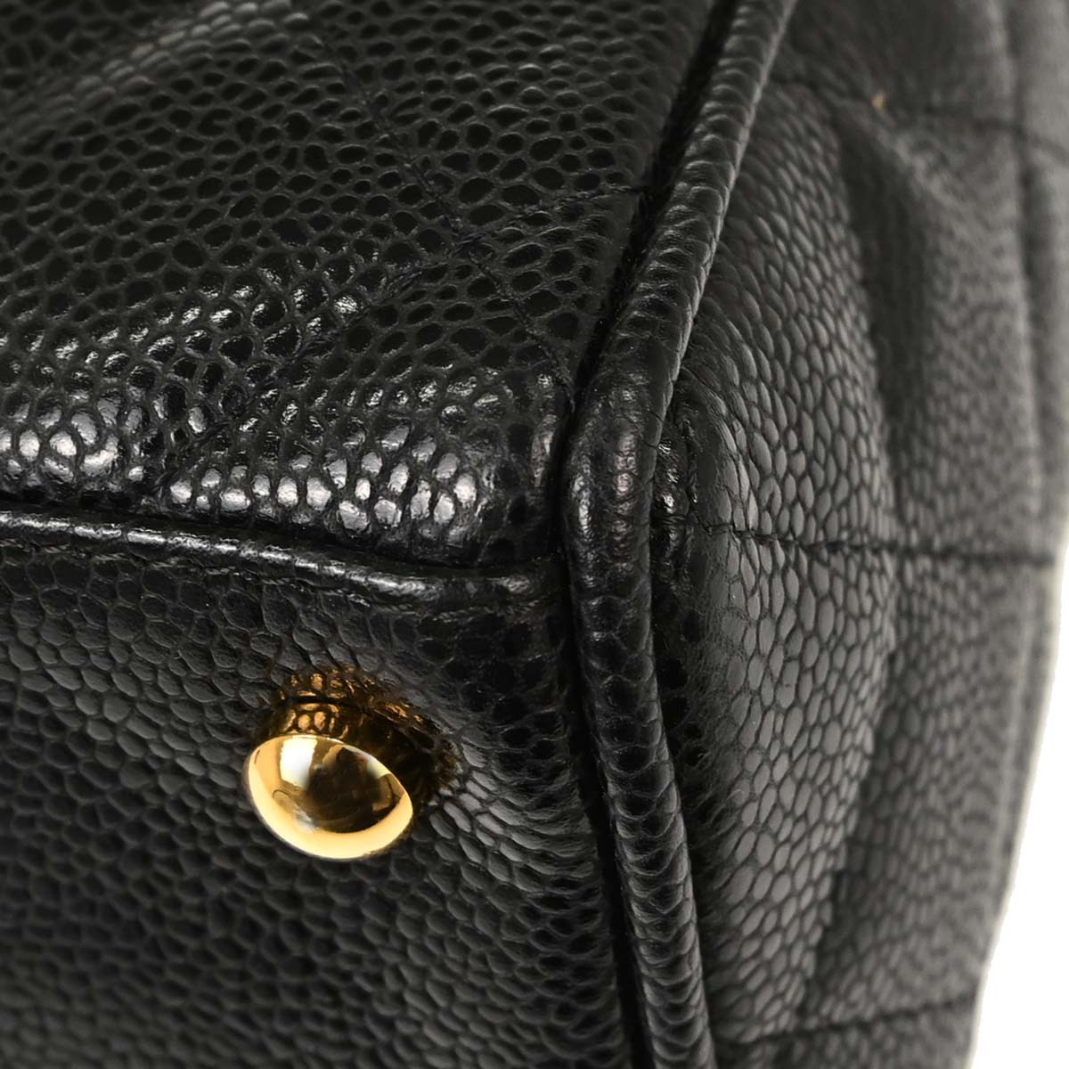 Chanel 2003-2004 Black Caviar Skin Bowling Bag 27