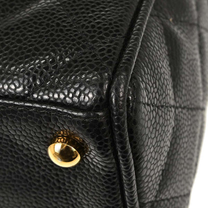 Chanel 2003-2004 Black Caviar Skin Bowling Bag 27