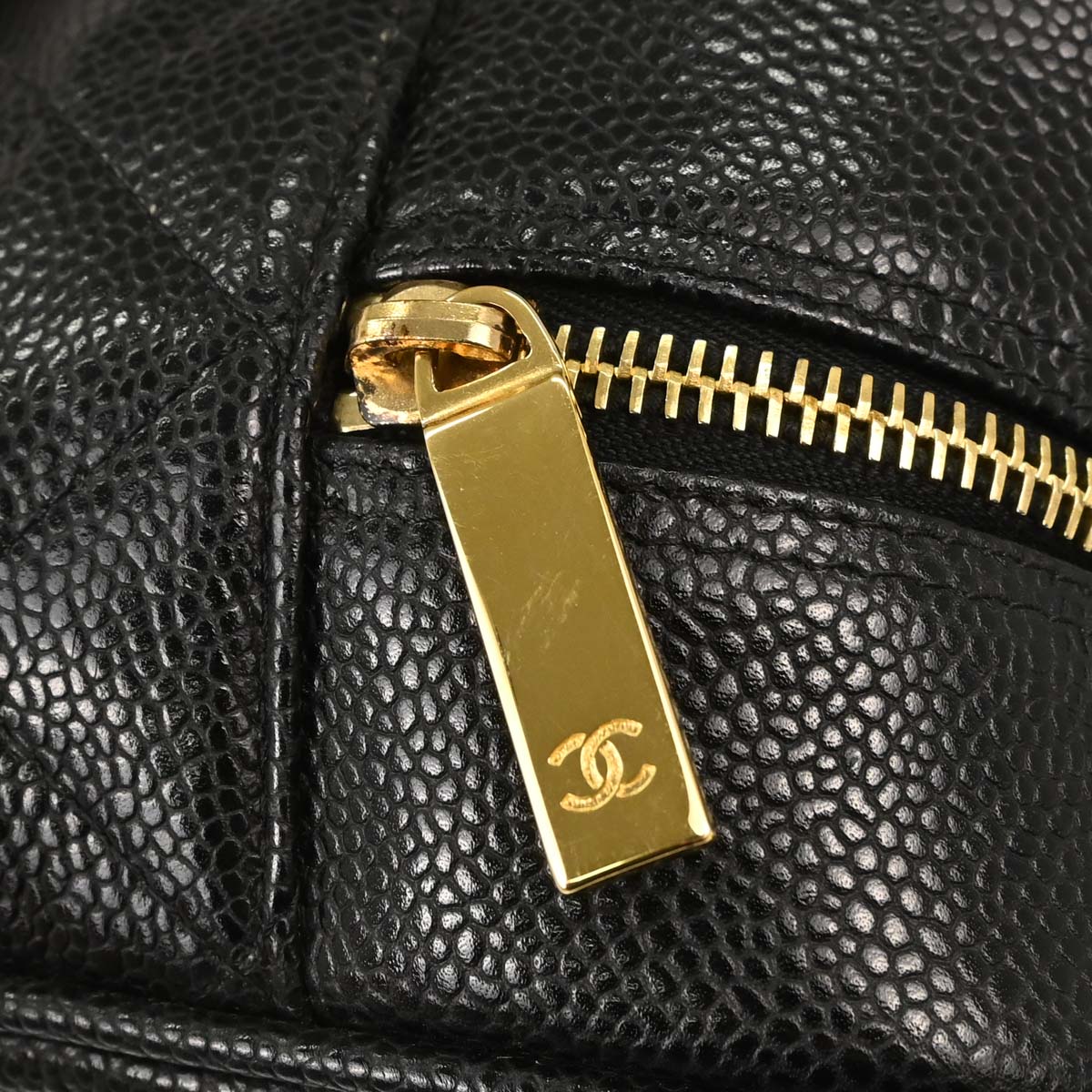 Chanel 2003-2004 Black Caviar Skin Bowling Bag 27
