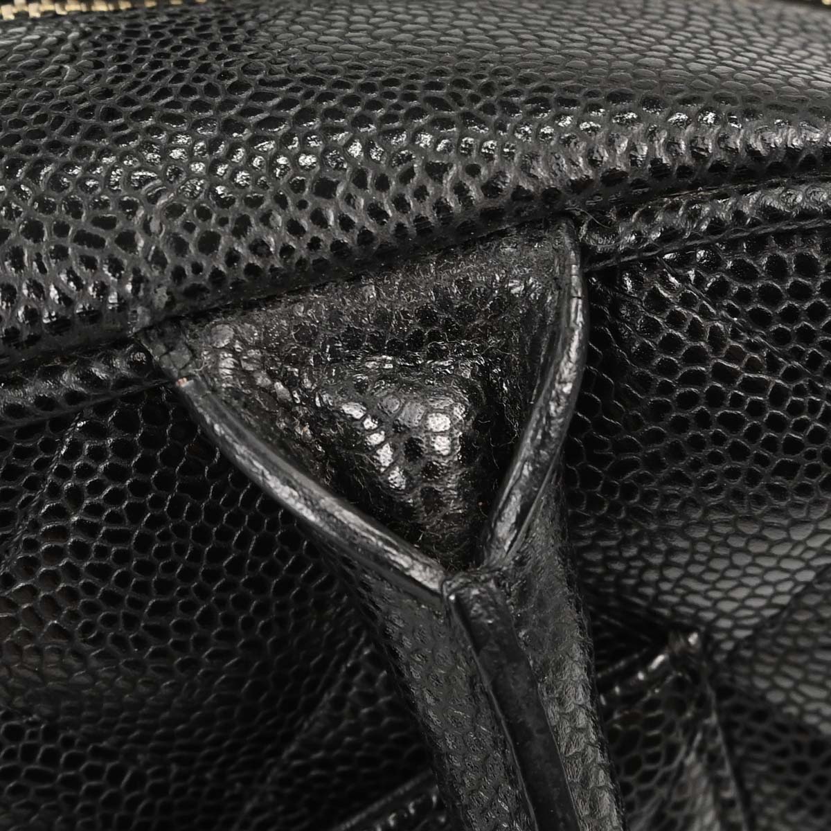 Chanel 2003-2004 Black Caviar Skin Bowling Bag 27