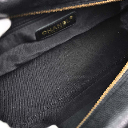 Chanel 2003-2004 Black Caviar Skin Bowling Bag 27
