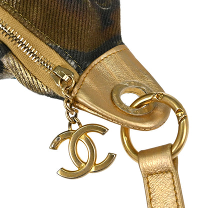 Chanel 2019 Gold Canvas Graffiti Street Spirit Waist Bag