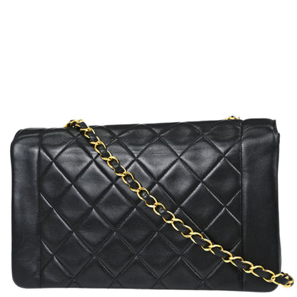 Chanel Black Lambskin Medium Diana Shoulder Bag