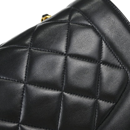 Chanel Black Lambskin Medium Diana Shoulder Bag