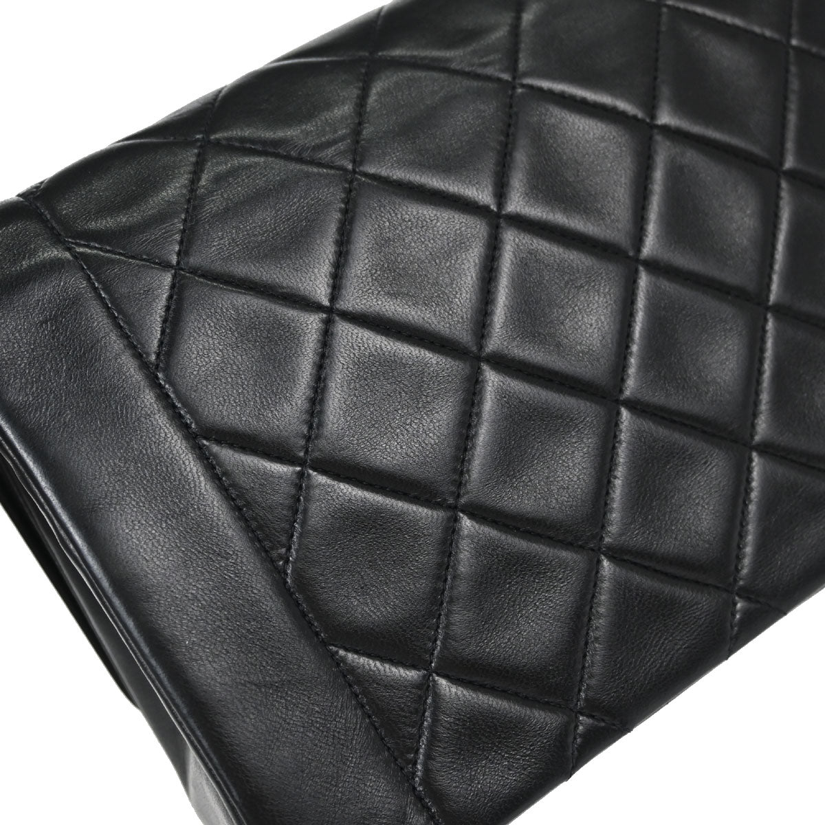 Chanel Black Lambskin Medium Diana Shoulder Bag