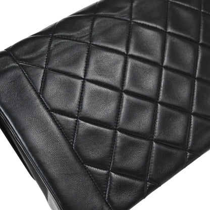 Chanel Black Lambskin Medium Diana Shoulder Bag