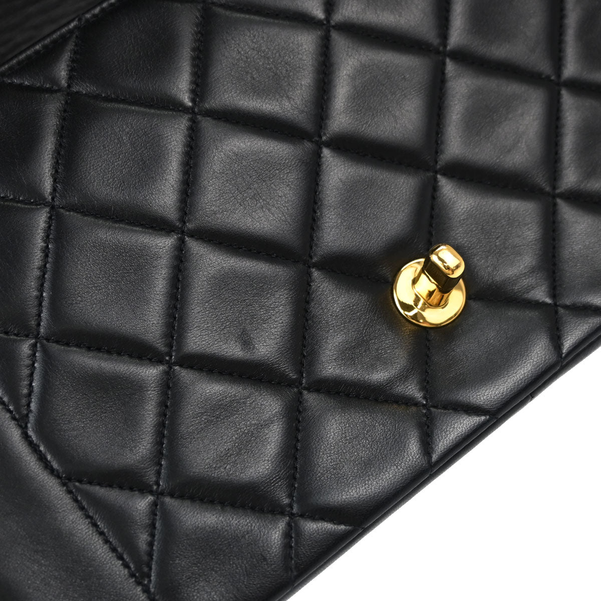 Chanel Black Lambskin Medium Diana Shoulder Bag