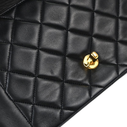 Chanel Black Lambskin Medium Diana Shoulder Bag