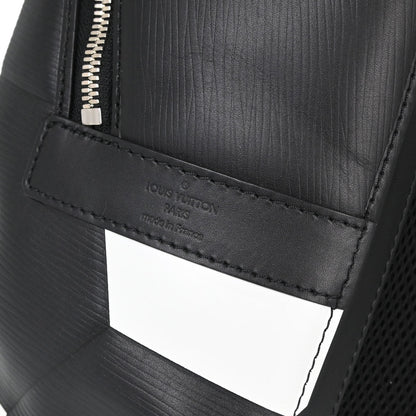 Louis Vuitton Black White Epi Apollo Backpack M52186