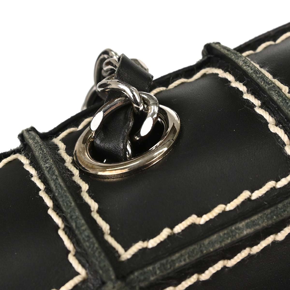 Chanel 2001-2003 Black Calfskin Wild Stitch Choco Bar Waffle Shoulder Bag