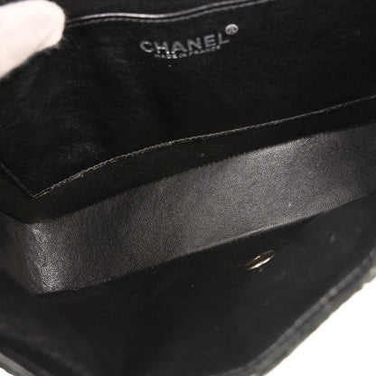 Chanel 2001-2003 Black Calfskin Wild Stitch Choco Bar Waffle Shoulder Bag
