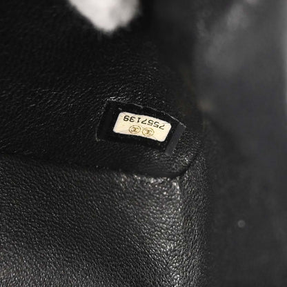 Chanel 2001-2003 Black Calfskin Wild Stitch Choco Bar Waffle Shoulder Bag