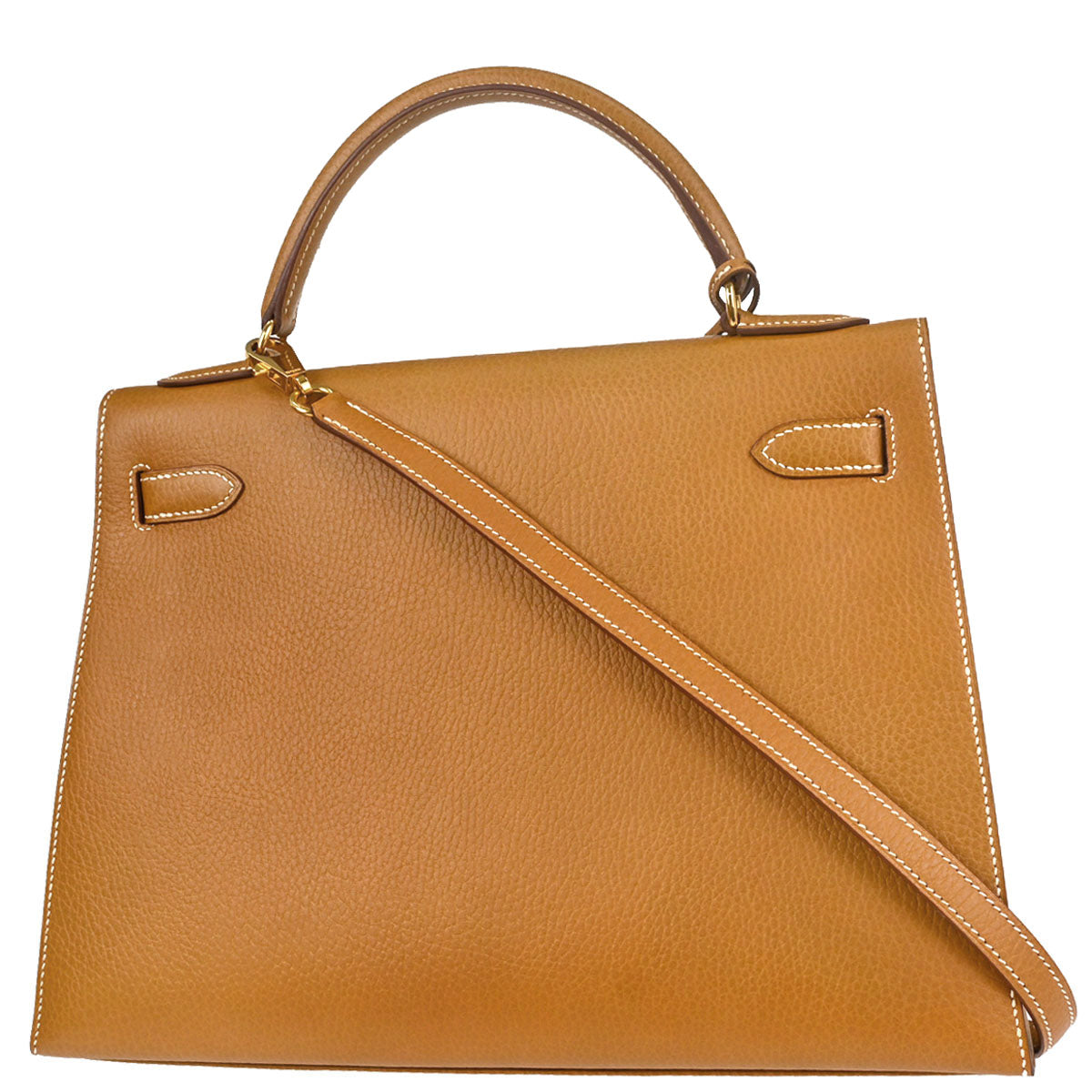 Hermes Natural Ardennes Kelly 32 Sellier 2way Shoulder Handbag